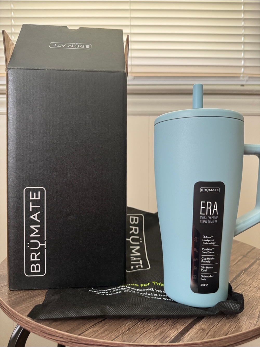 BruMate Era Leakproof Straw Tumbler - Mist Blue 30oz